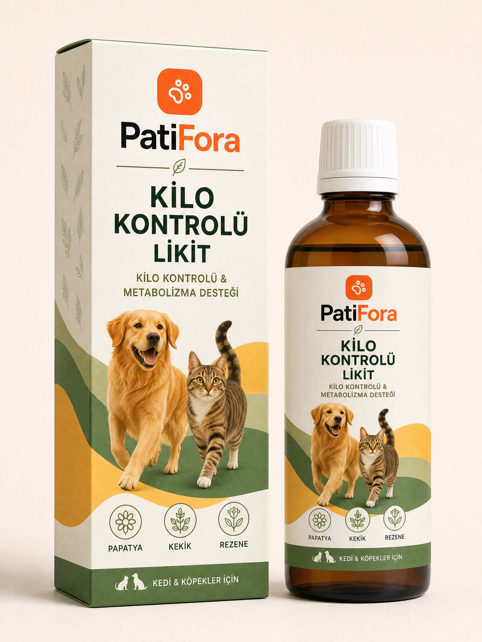 PatiFora Weight Management Support premium 3D packaging