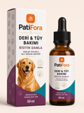 PatiFora Biotin & Skin Support for Köpek premium 3D packaging