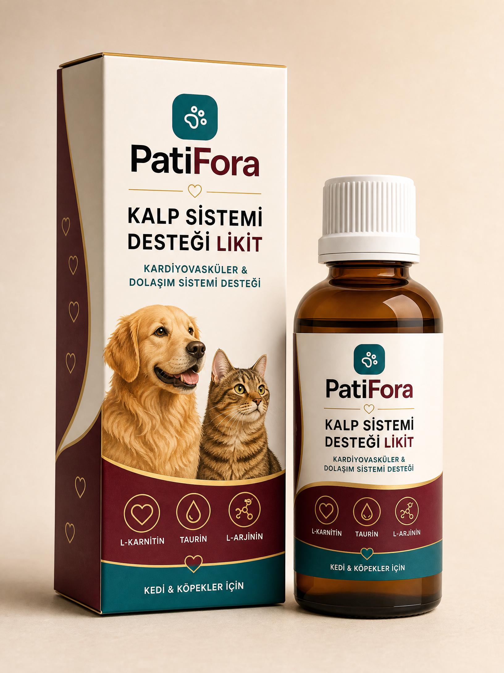 PatiFora Heart Health Support premium 3D packaging