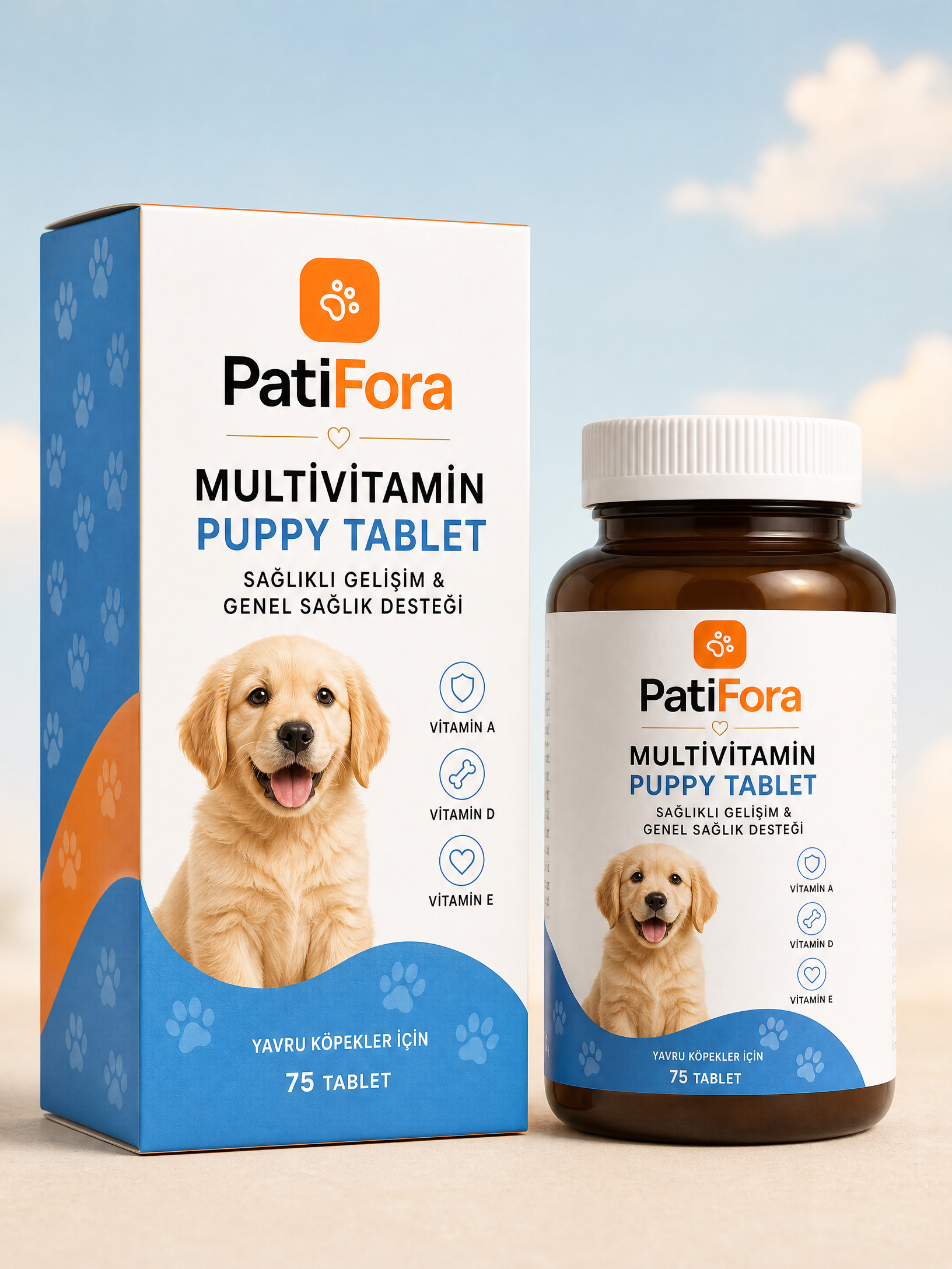 PatiFora Multivitamin Support premium 3D packaging