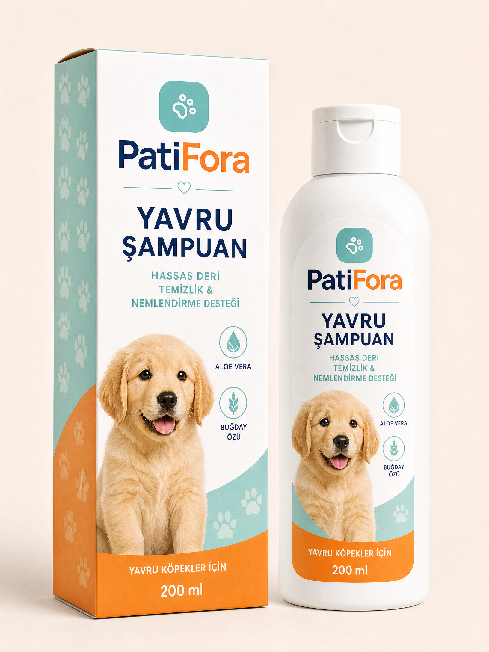 PatiFora Puppy Shampoo for Dogs - 200 ml premium 3D packaging