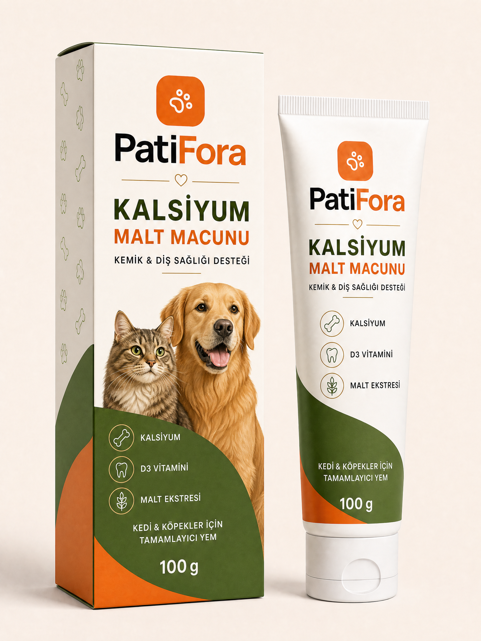 PatiFora Calcium premium 3D packaging