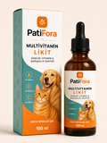 PatiFora Multivitamin Support for Kedi & Köpek premium 3D packaging