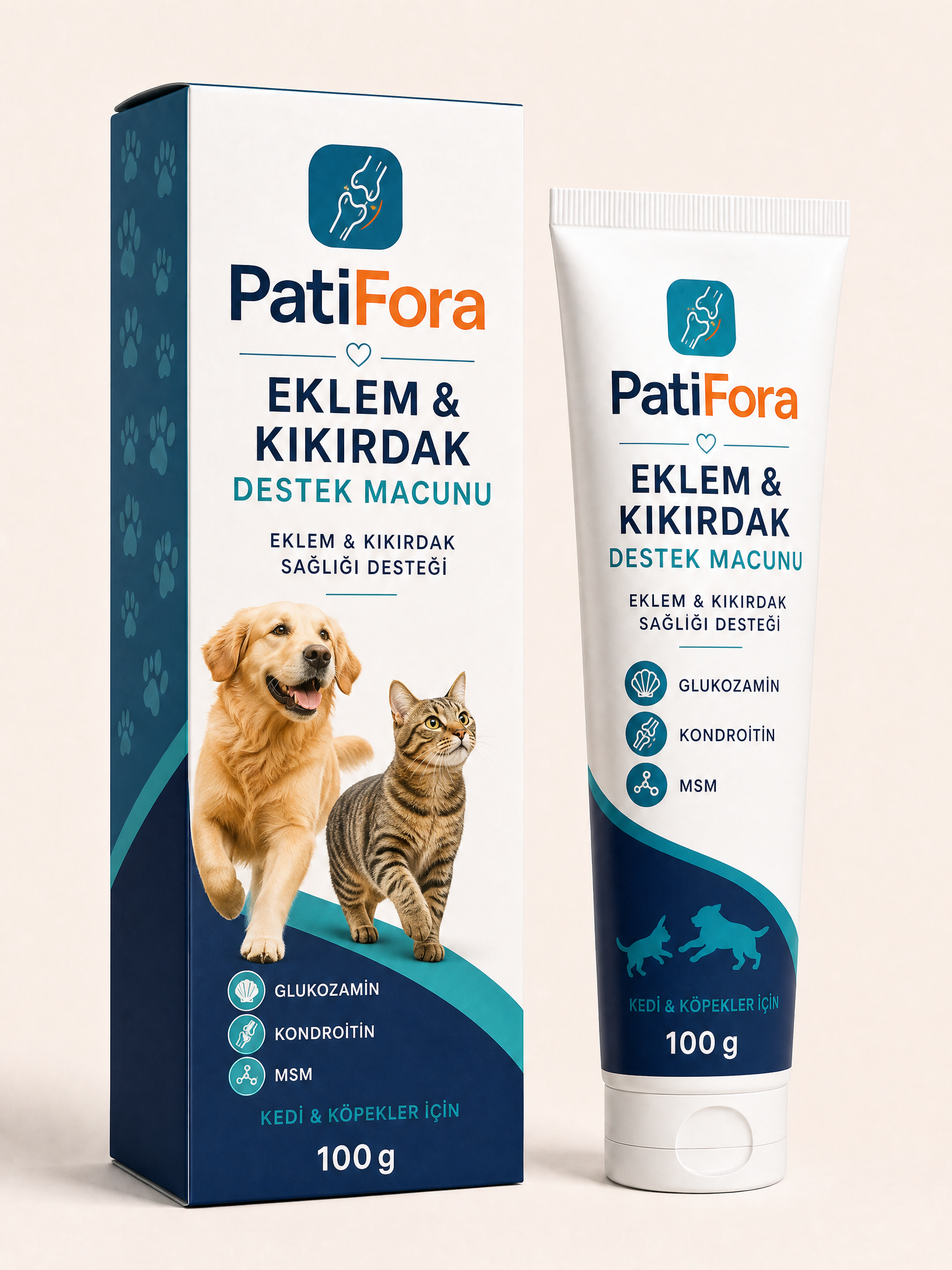 PatiFora Eklem - Kikirdak Destekleyici premium 3D packaging