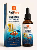 PatiFora Liquid Fish Vitamin Supplement - 30 ml premium 3D packaging