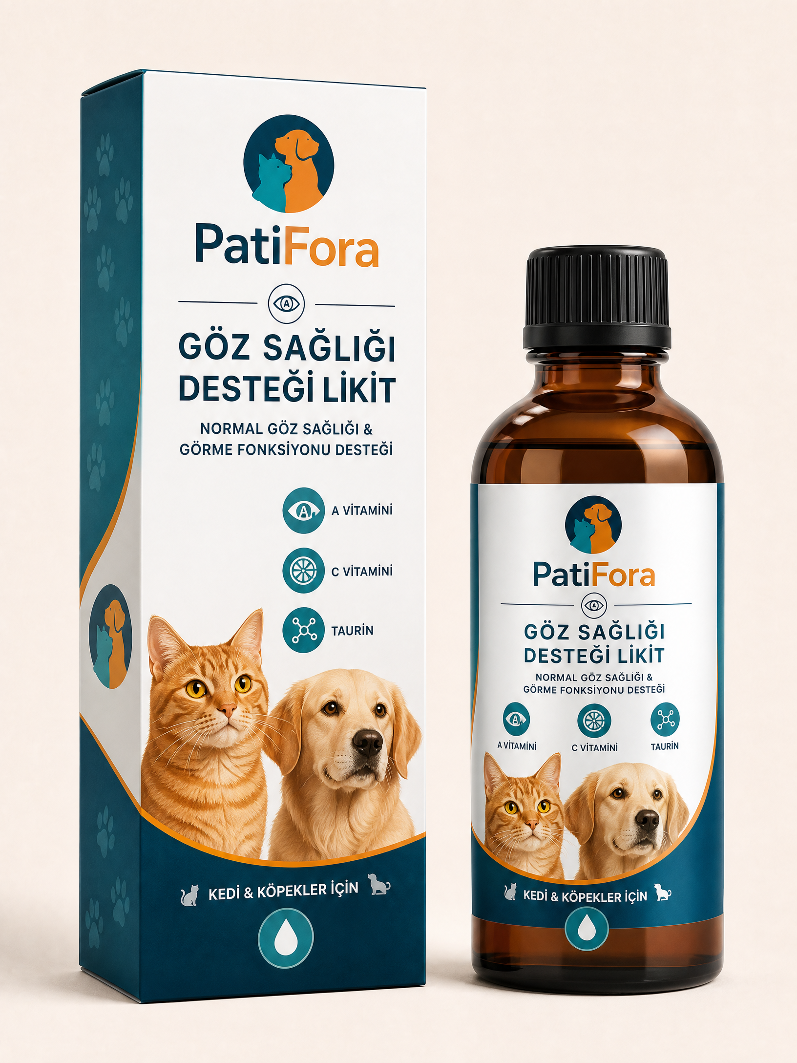 PatiFora Eye Health Support premium 3D packaging