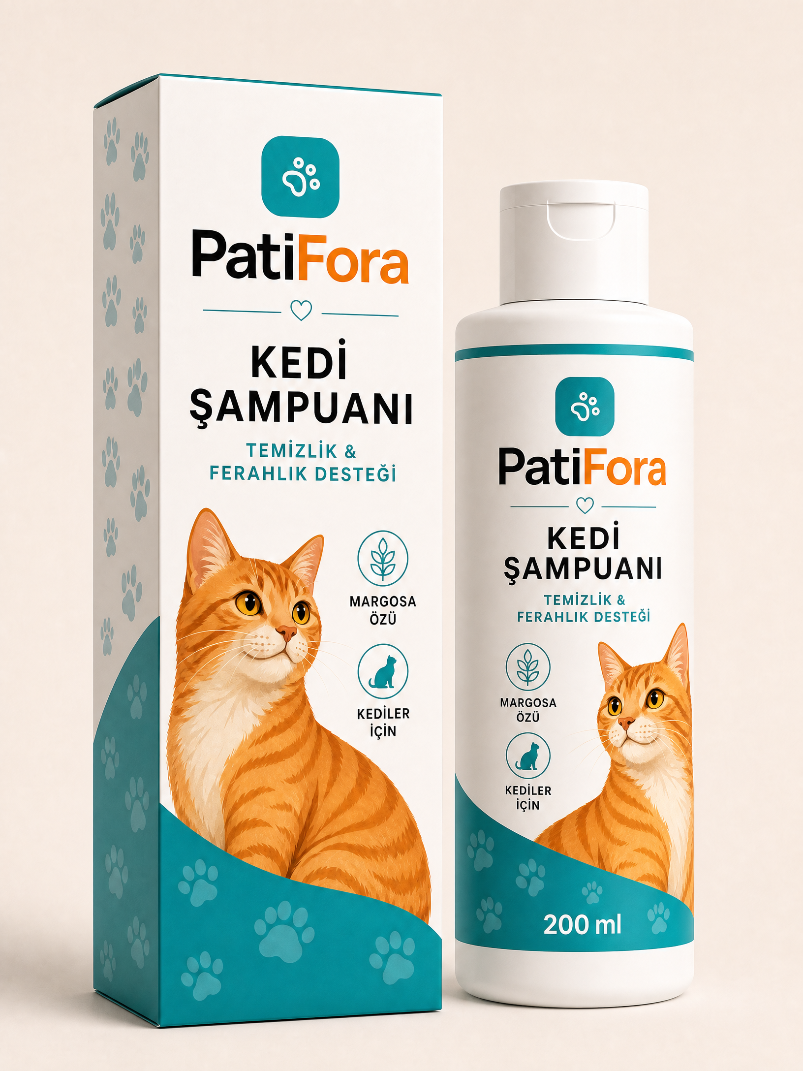 PatiFora General Shampoo for Pets - 200 ml premium 3D packaging