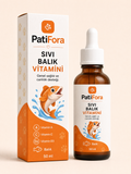 PatiFora Liquid Fish Vitamin Supplement - 50 ml premium 3D packaging
