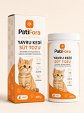 PatiFora Cat Milk Powder - Nutritional Supplement for Kittens & Adult Cats (200g) premium 3D packaging