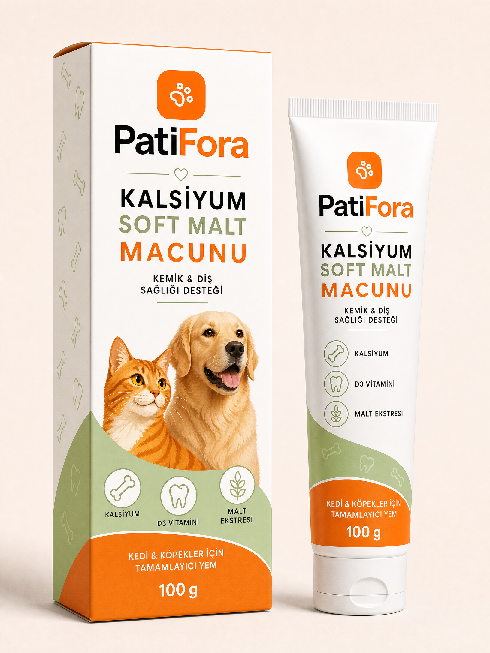 PatiFora Calcium Soft premium 3D packaging