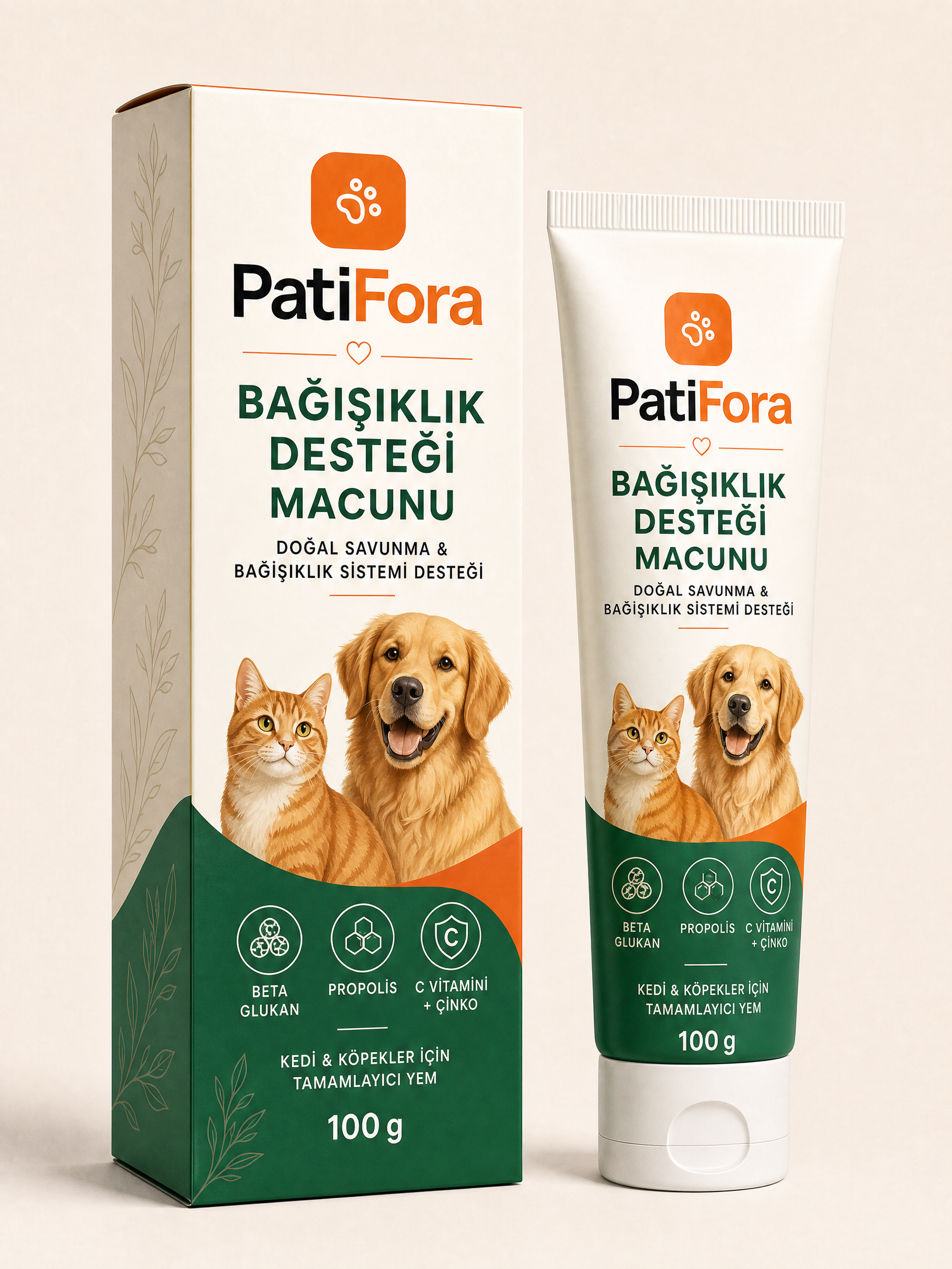 PatiFora Bağişiklik Desteği-Immune premium 3D packaging