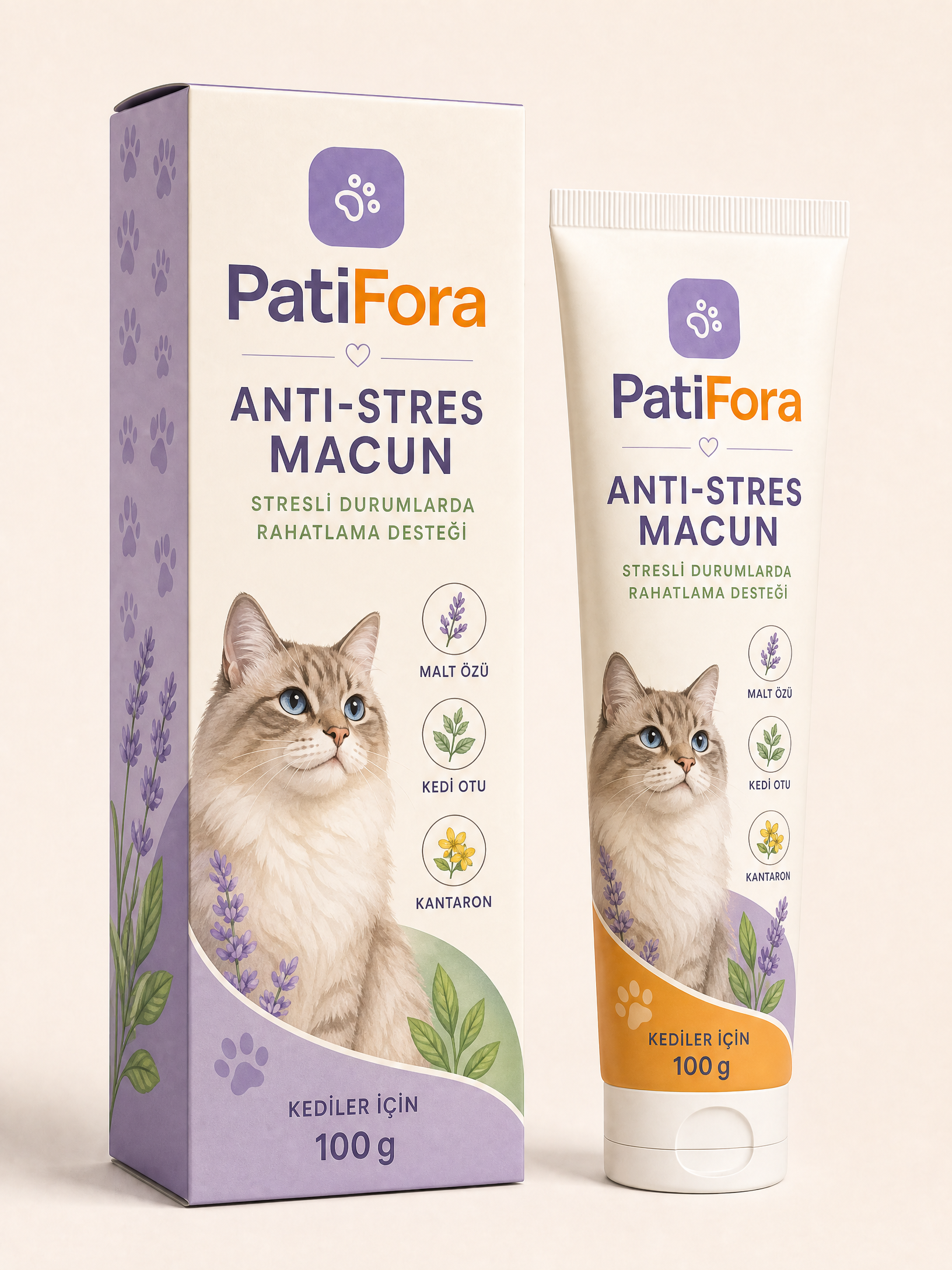 PatiFora Anti-Stress - Calming premium 3D packaging