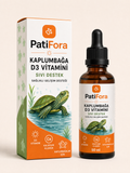PatiFora Turtle Vitamin Supplement - 50 ml premium 3D packaging