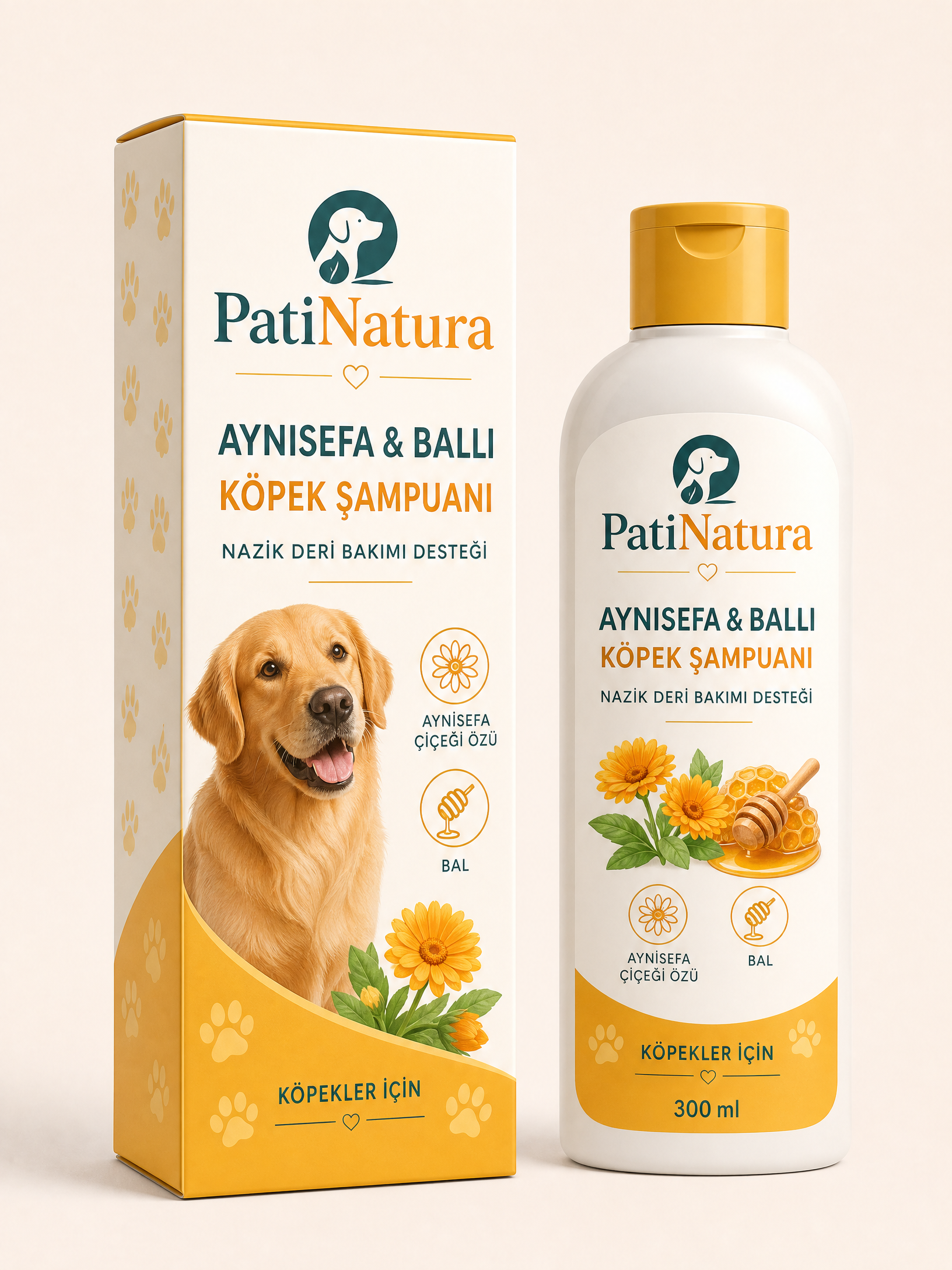 PatiFora Honey Shampoo for Pets - 200 ml premium 3D packaging