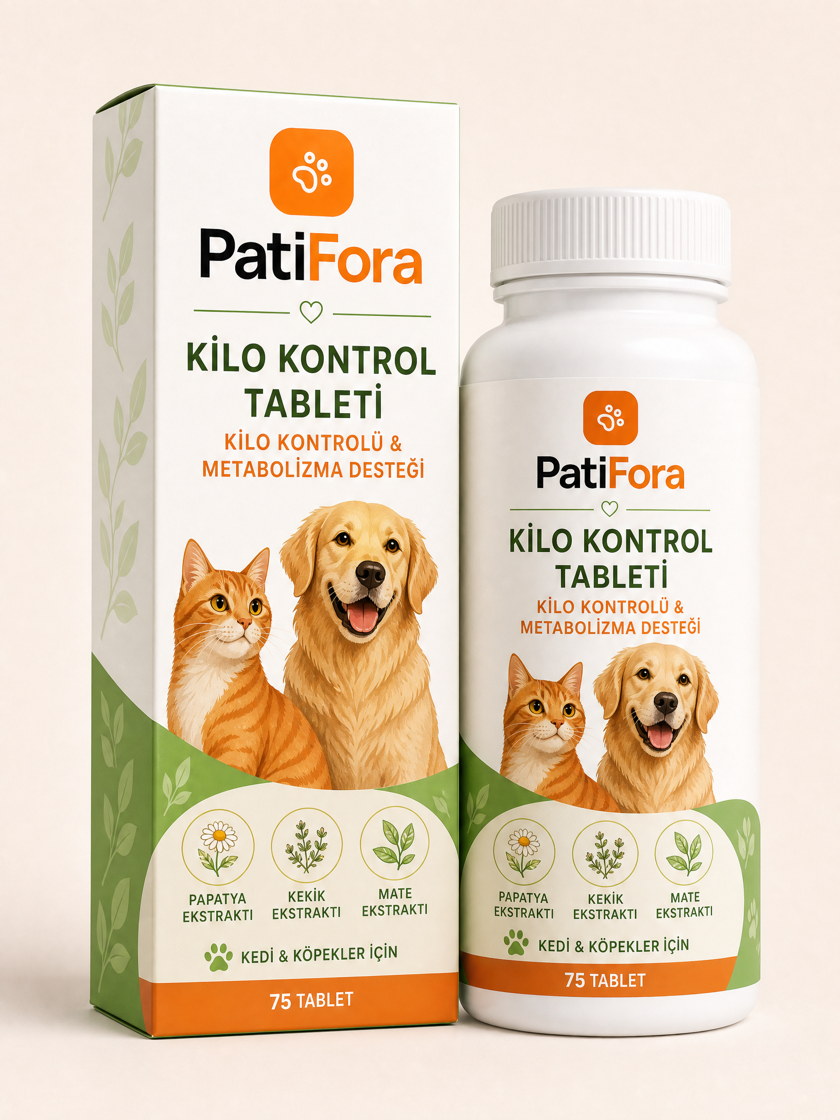 PatiFora Weight Management Support premium 3D packaging