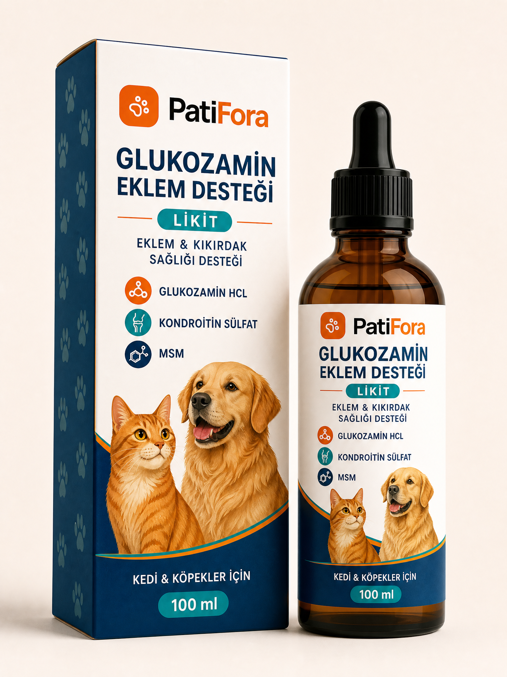 PatiFora Glucosamine Joint Support premium 3D packaging