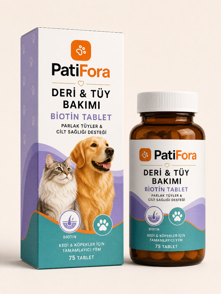 Kedi ve Köpekler İçin Biotin Tablet 75 Tablet