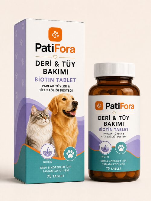 Kedi ve Köpekler İçin Biotin Tablet 75 Tablet