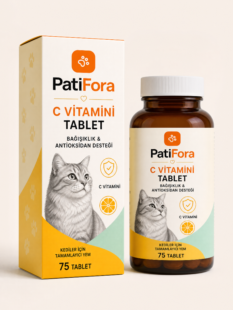 Kediler İçin C Vitamini Tablet 75 Tablet