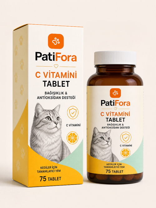 Kediler İçin C Vitamini Tablet 75 Tablet