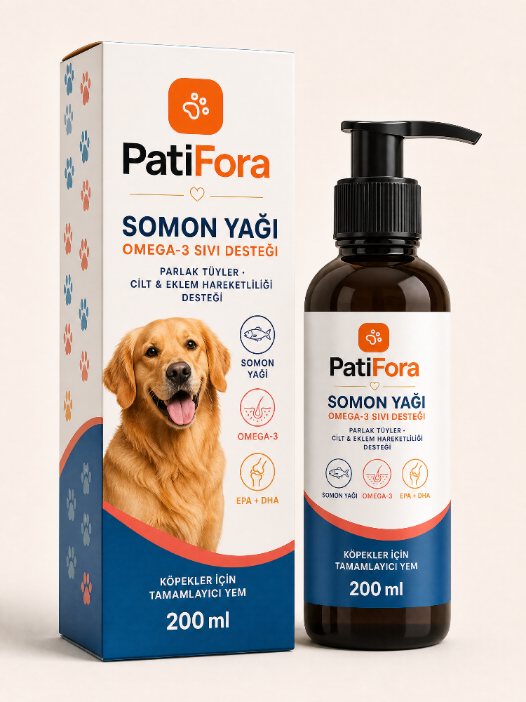 Köpekler İçin Somon Yağı Sıvı Takviye 200 ml