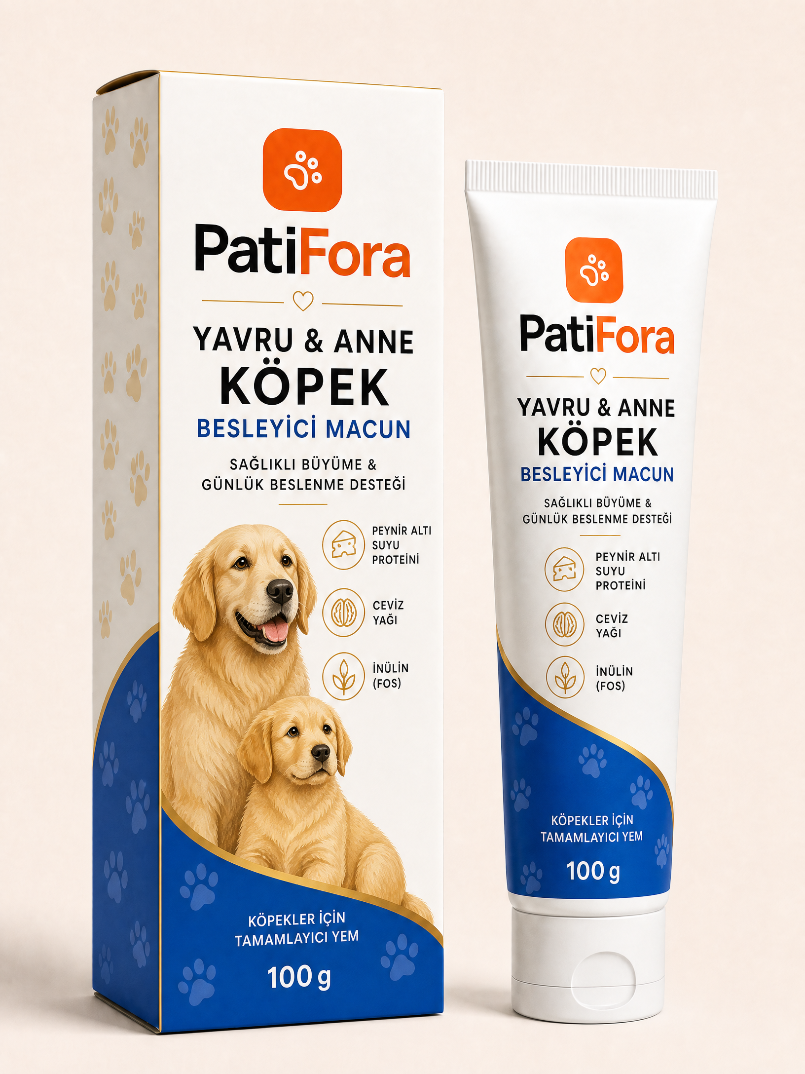 PatiFora Puppy & Mother premium 3D packaging