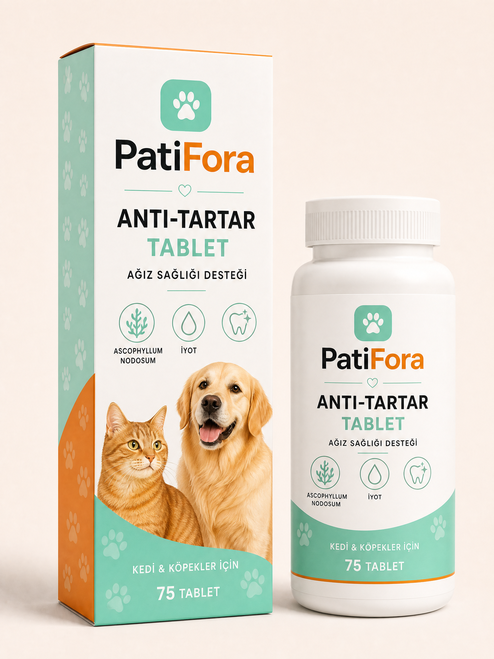 PatiFora Dental & Oral Care Support premium 3D packaging