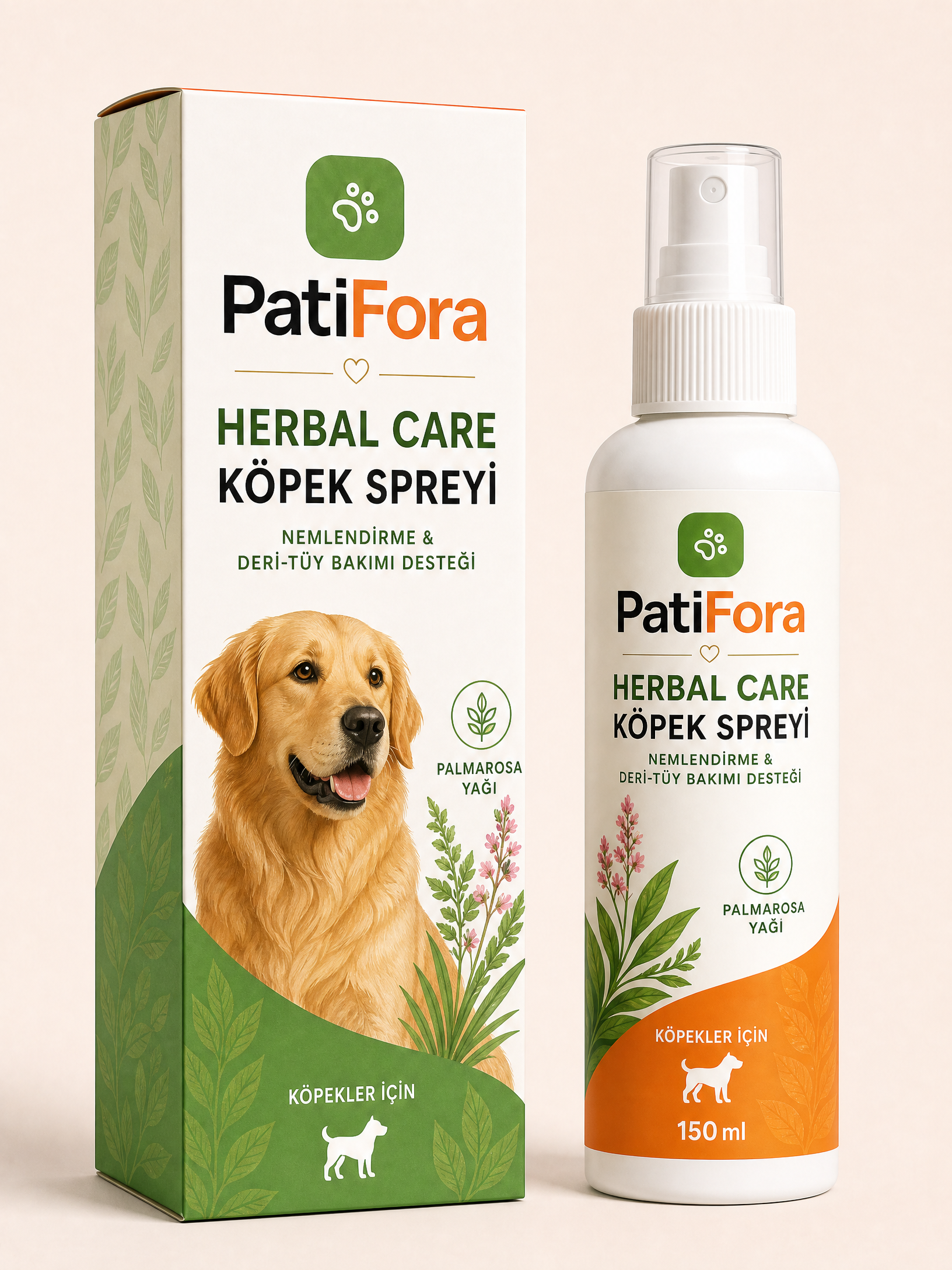 PatiFora Dog Refreshing Spray - 150 ml premium 3D packaging